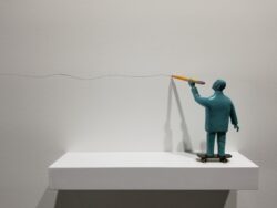'The power of the straight line...' by Reinhard Skoracki at Gallery 133