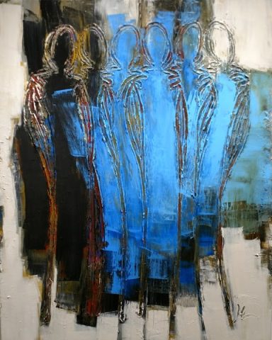 'Misty Blues' by Janet McGreal at Gallery 133