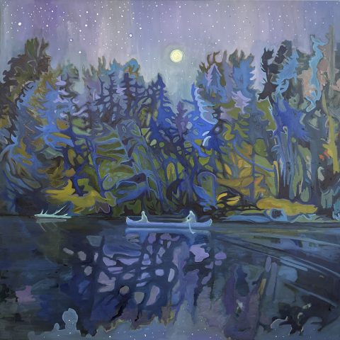 'Moonlight Through the Pines' by Jeffrey Malcolm at Gallery 133