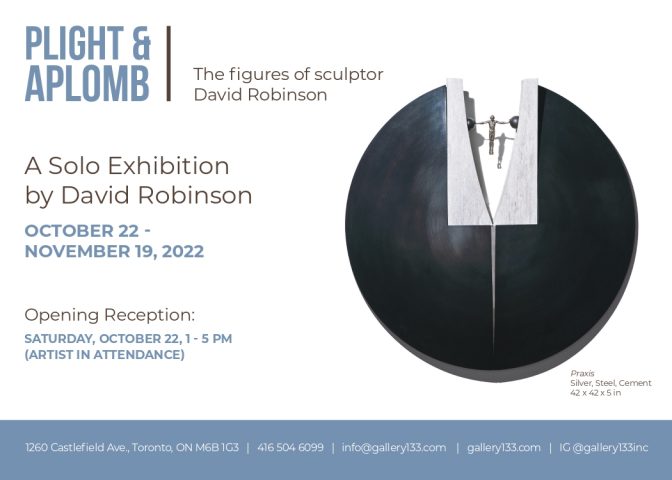 'Plight and Aplomb' by David Robinson at Gallery 133